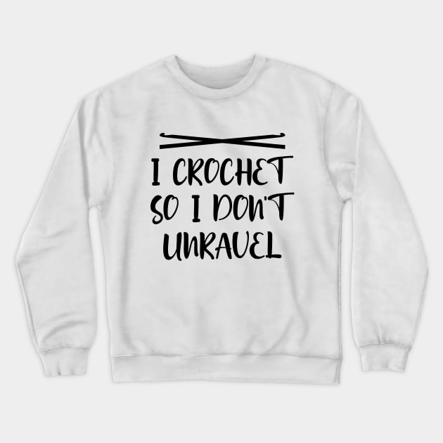 I crochet so I don't unravel Crewneck Sweatshirt by colorsplash